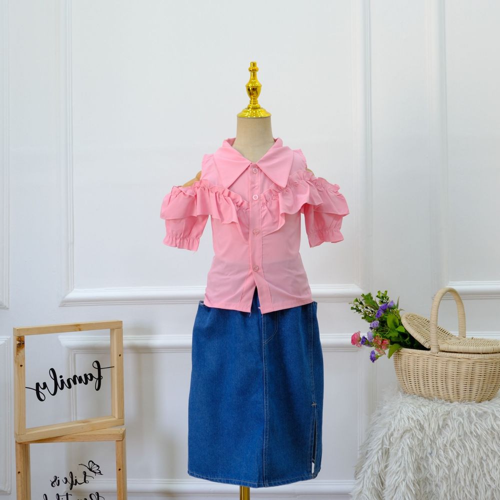 Set Girls Pleats Girly Ruffle Match - Foto 1