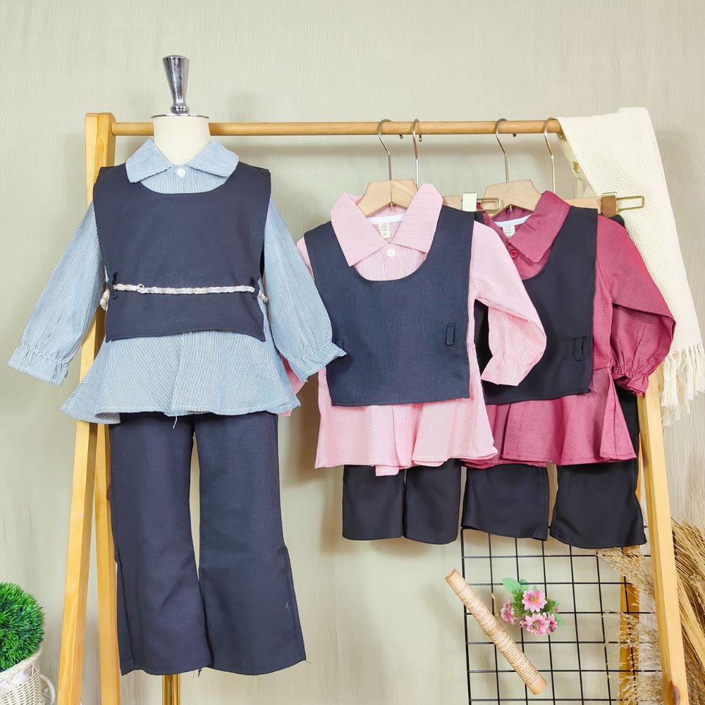Setelan Modern Wringkle Girly