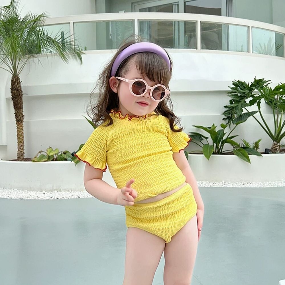 Swimwear Wrinkle Wave Bottom Rope - Baju