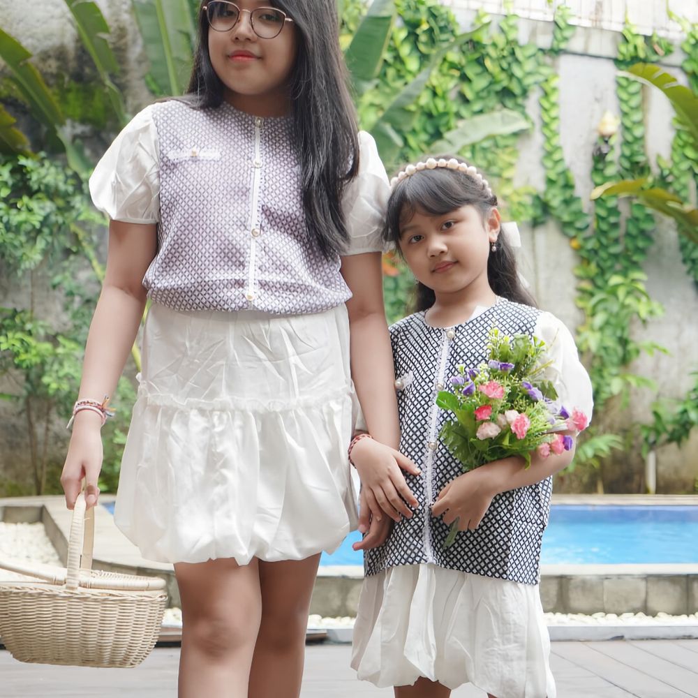 Setelan Rok Middle Tartan Korean Beauty - Foto 1