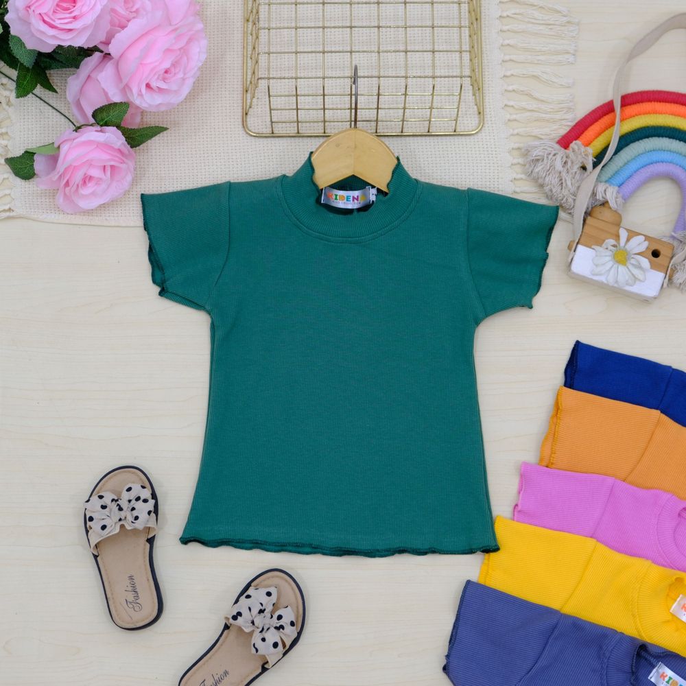 Tops Girls Knit Ruffle Colour