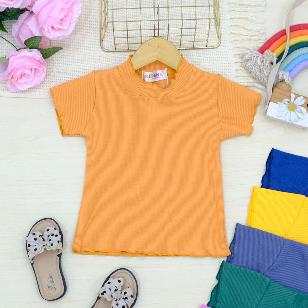 Tops Girls Knit Ruffle Colour
