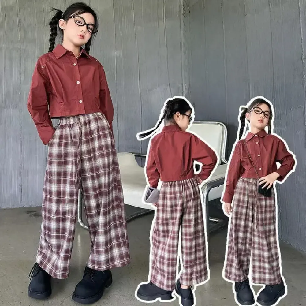 Set Girl Long Tartan Flair