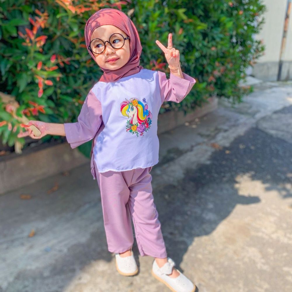 Setelan Alphabet Basic Beauty Character