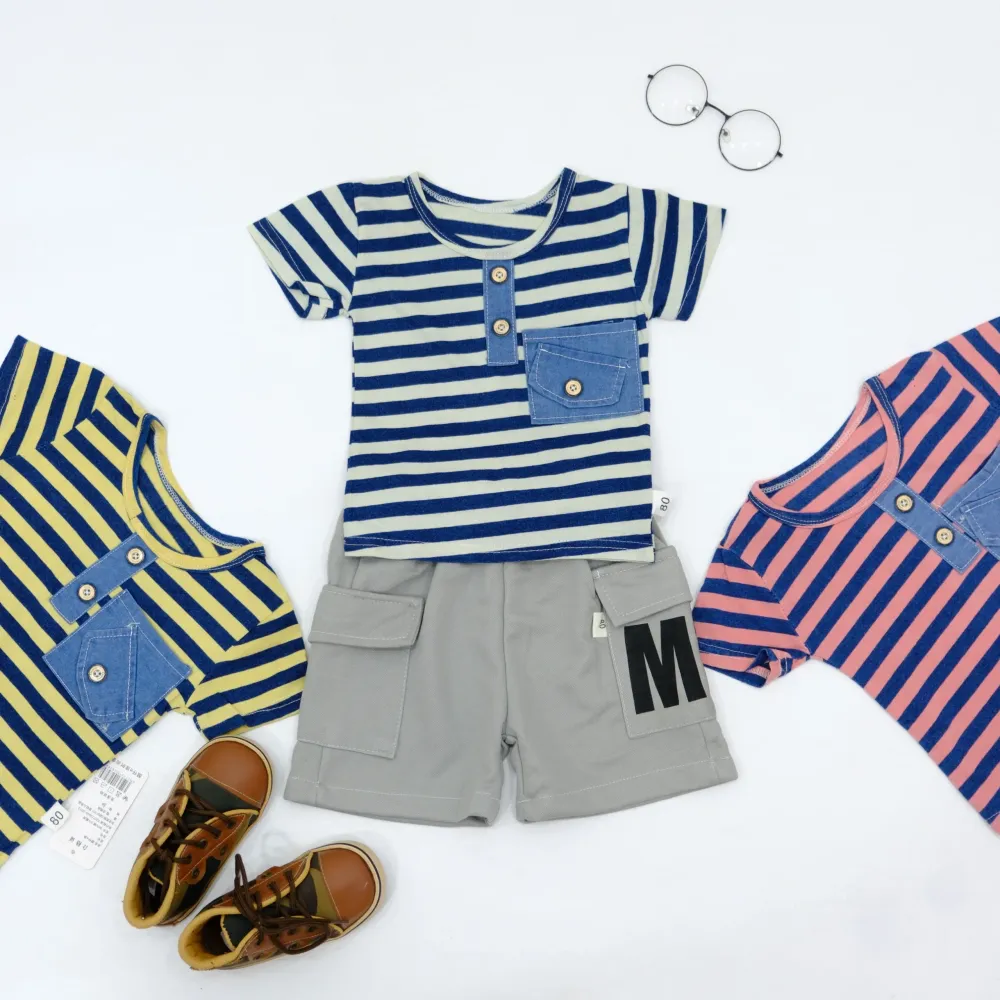 Set Boy Stripes Color Lines
