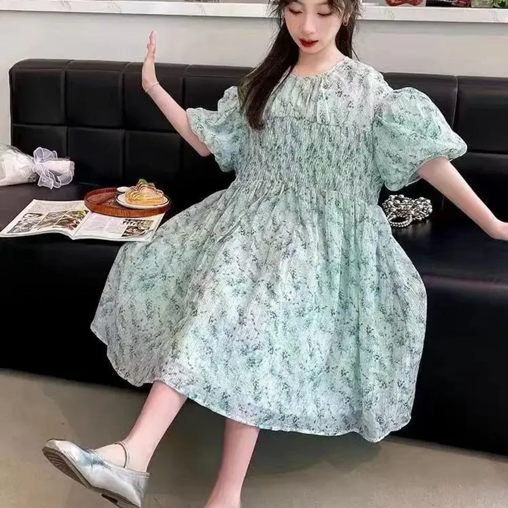 Dress Girls Floral Maxi Print