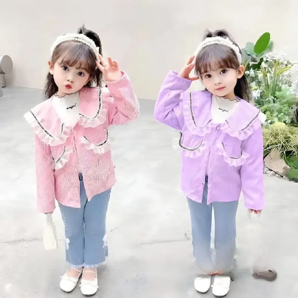 Set Girls Zetta Flare Lapel Lace