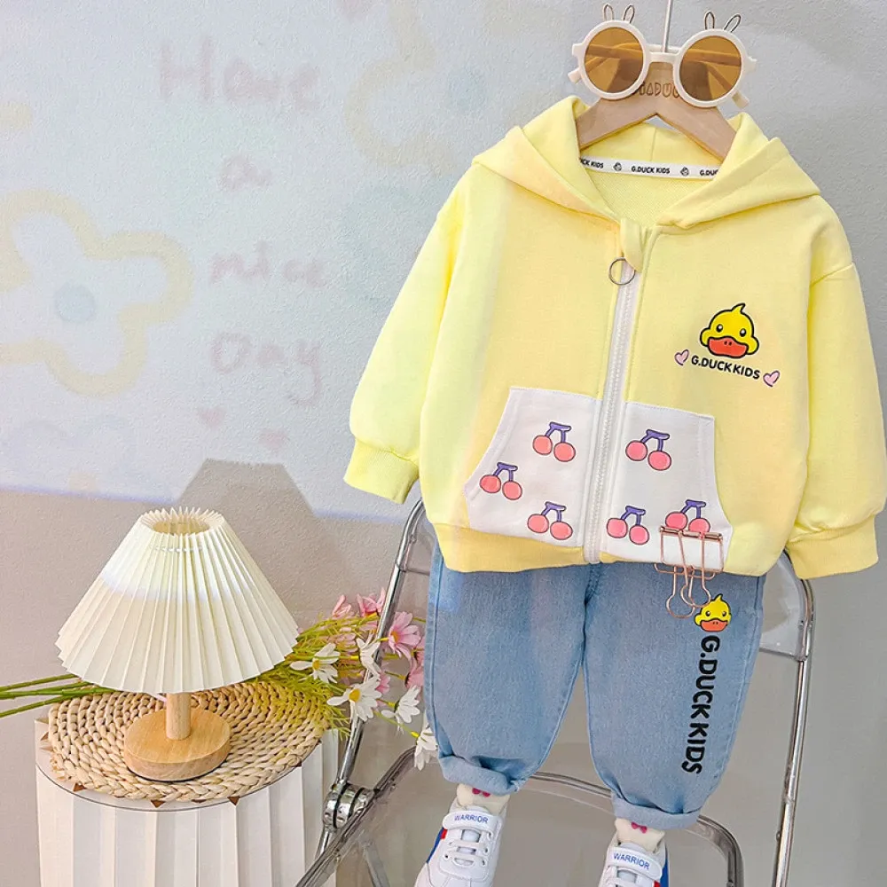 Set Girls Duckling Sweet Cherry Fowl