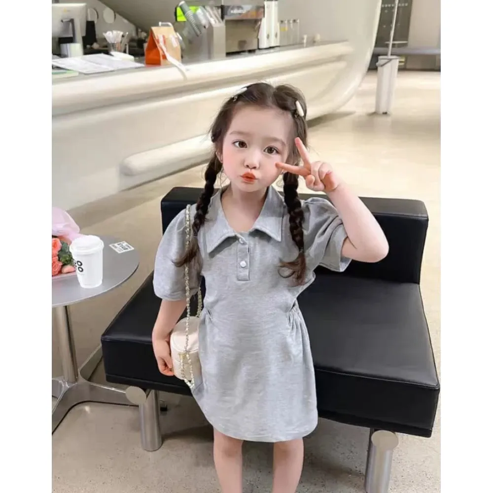 Dress Girls Frizz Two Layer Arms