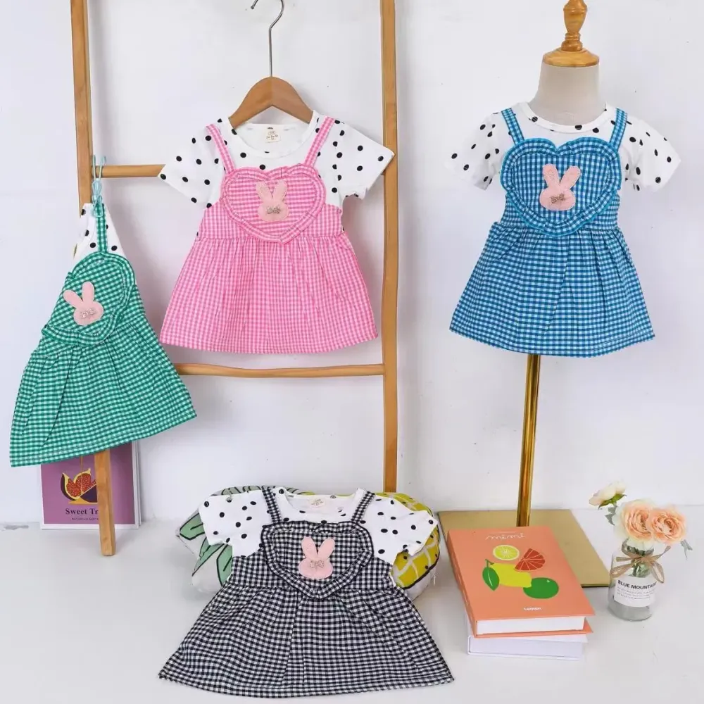 Dress Girls Love Shape Cony Plaid
