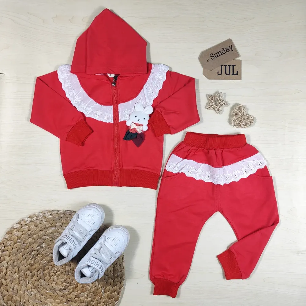 Set Girls Doll Red Bunny Whisper