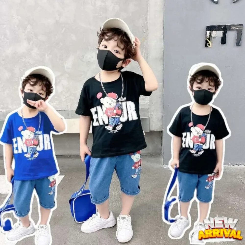 Setelan Hip Hop Trendy Bear