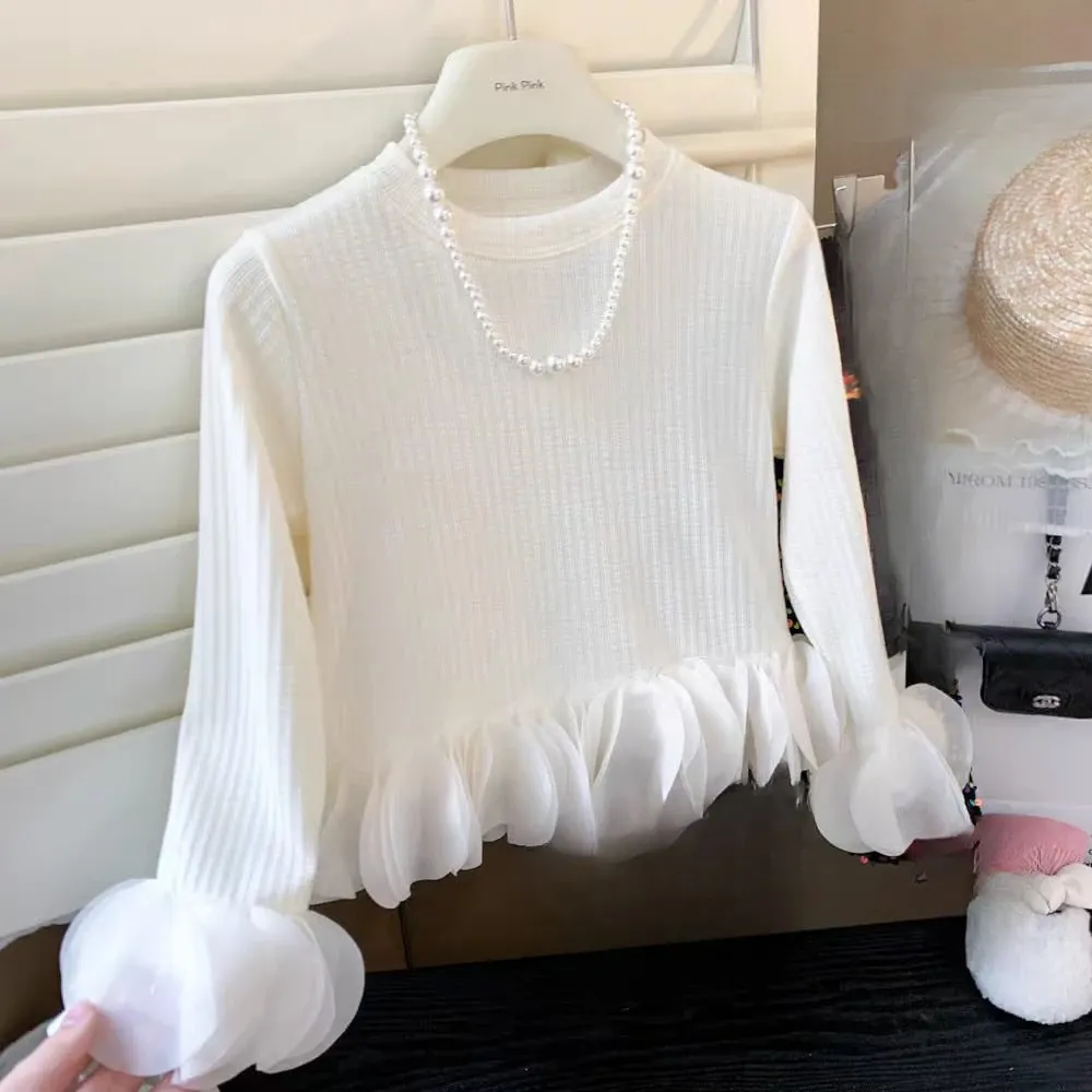 Tops Girl Bows Cutie Chic