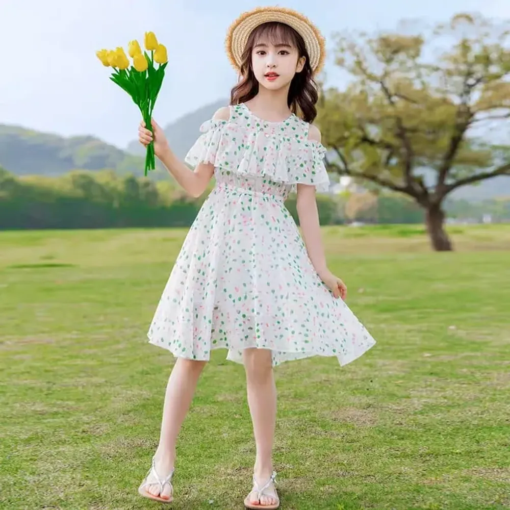 Dress Girl Cute Dotty Polka