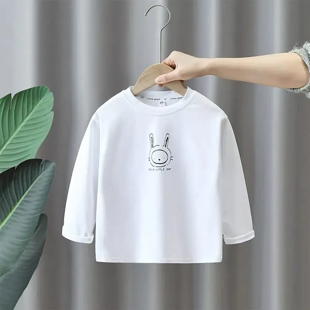 Atasan Anak Bunny White Longs