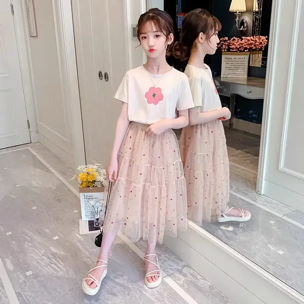 Set Girl Tutu Polka Flow