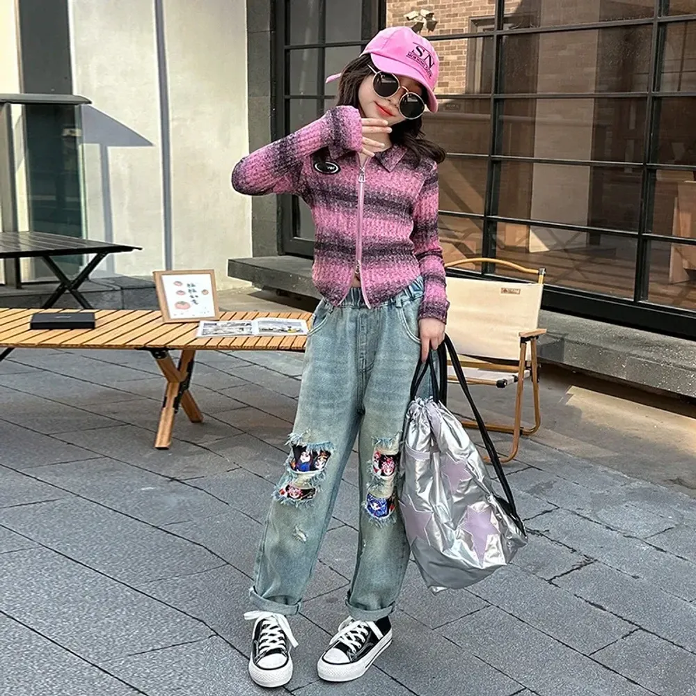 Tops Girl Slice Page Throw