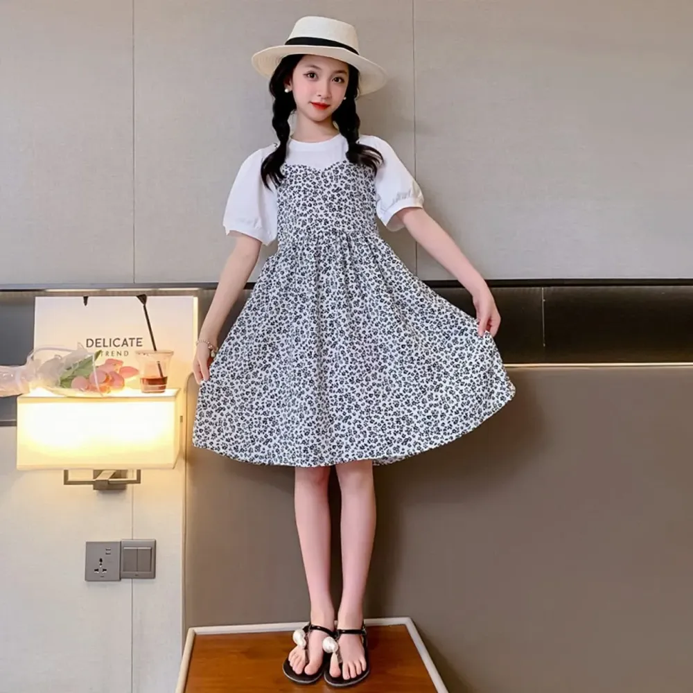 Dress Girls Noir Ensemble Gown Onyx