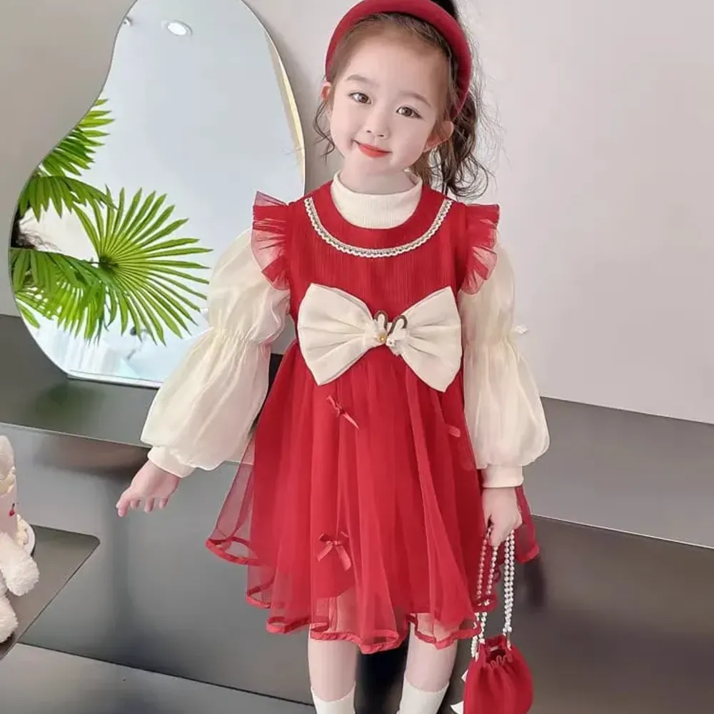 Dress Girls Shabby Tie Chic Bings