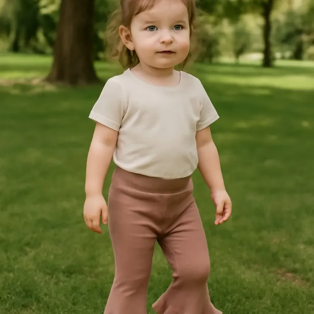 Pants Girl Choco Printed