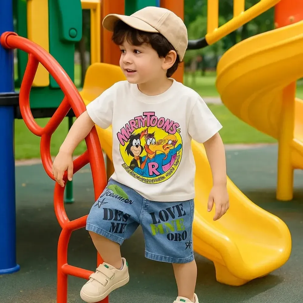 Sets Boy Friends Cartoon Character Trendy