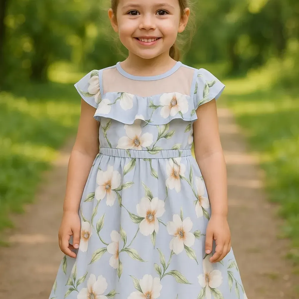 Dress Girl Blues Tiny Flow
