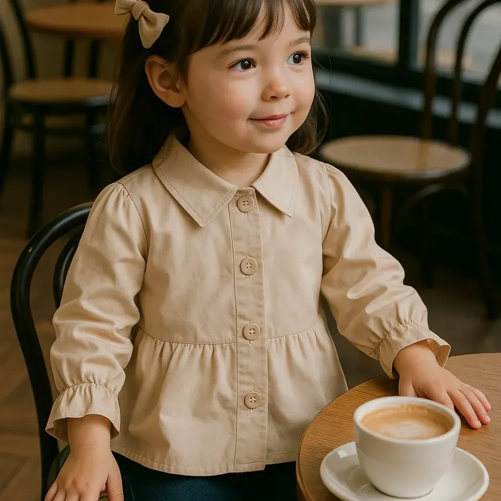 Tops Girl Creamy Twin Chic