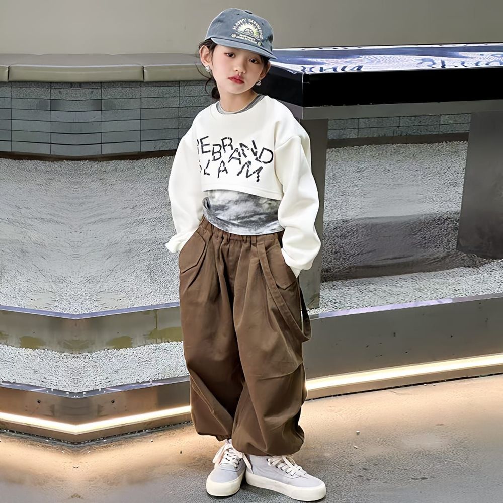 Pants Girls Spacious Baggy Fit Loose