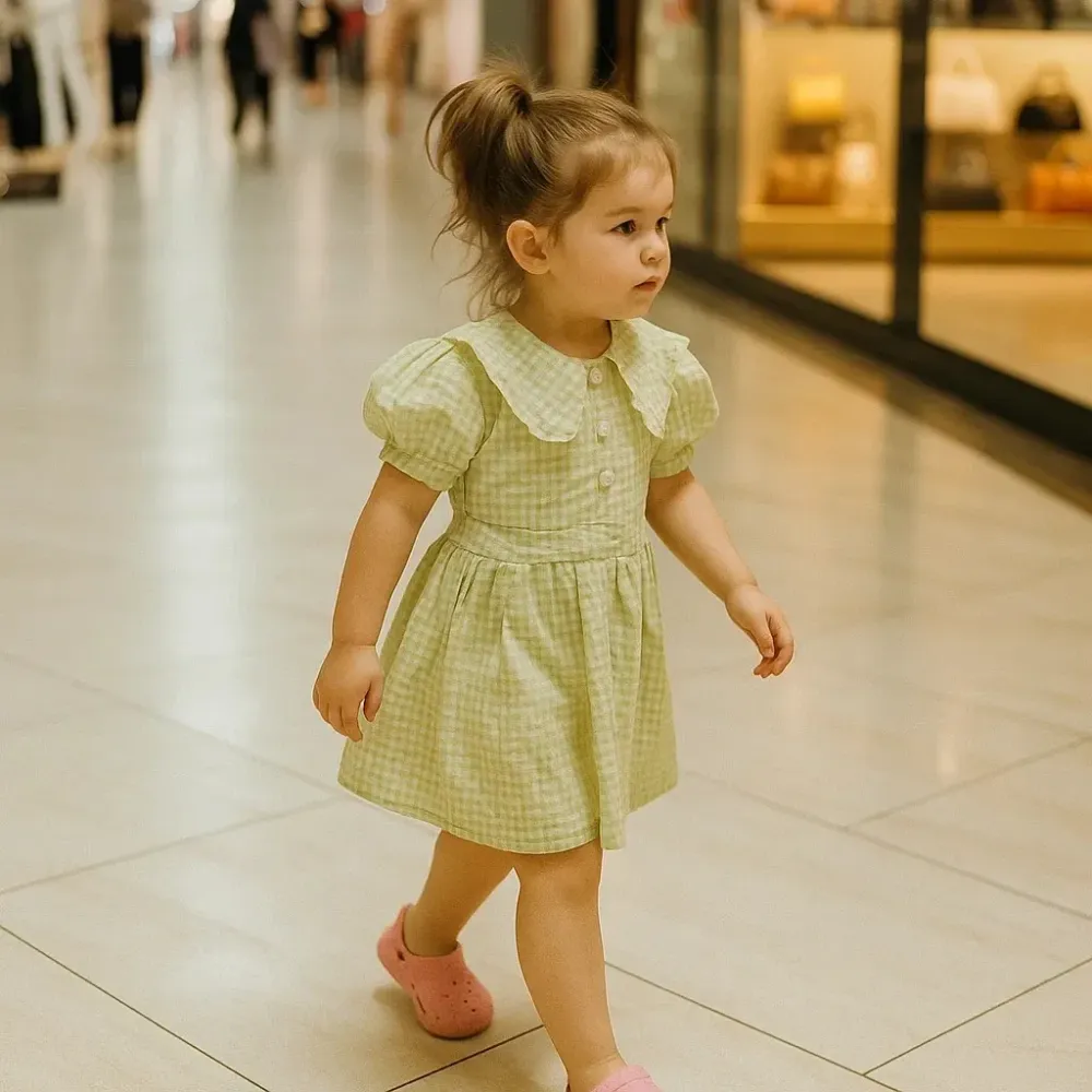 Dress Girl Moon Cloud Greny