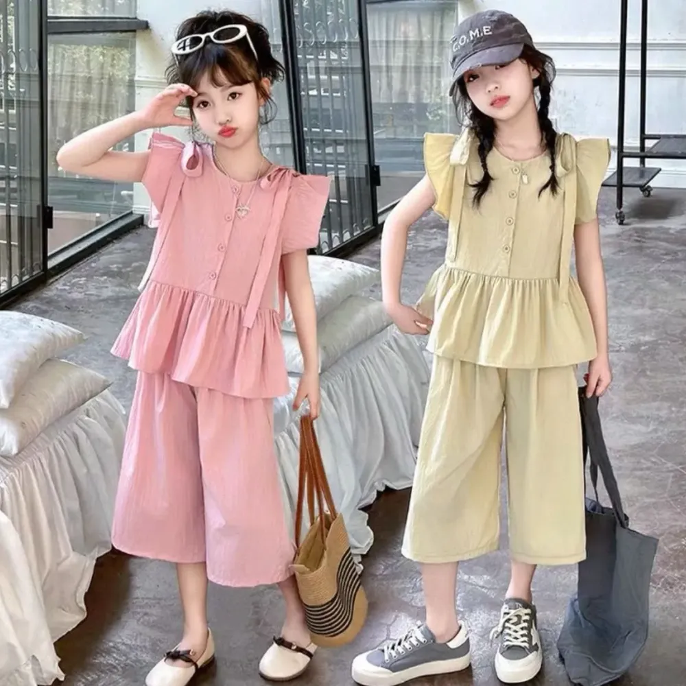 Set Girl Basic Ruffle Twirl