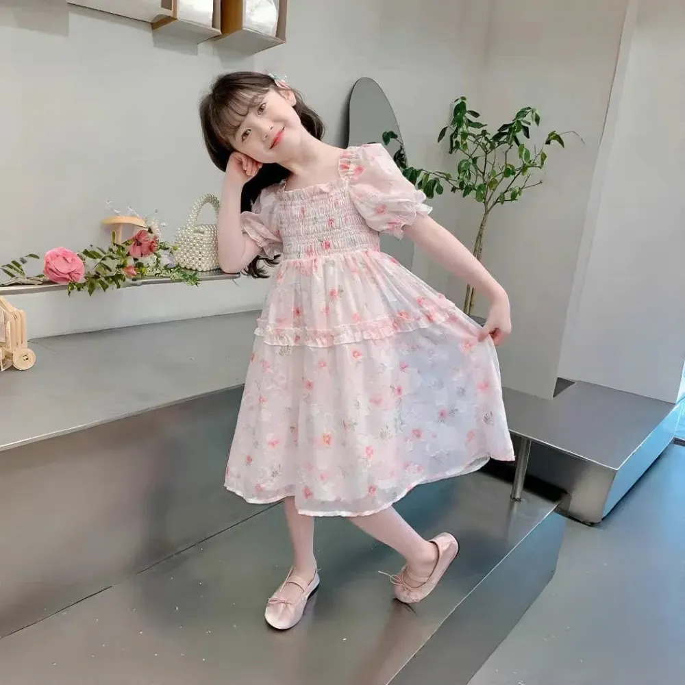 Dress Girl Daisy Root Pink