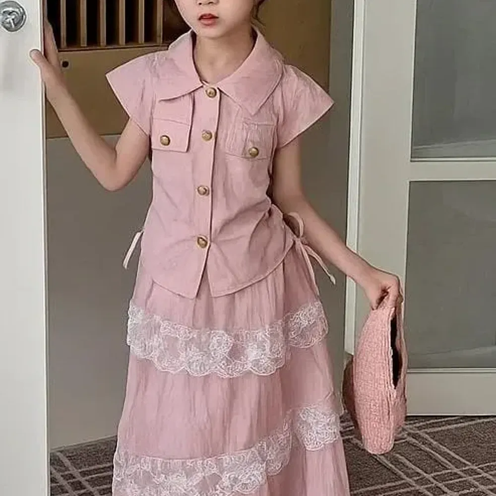 Set Girl Grow Wave Collar
