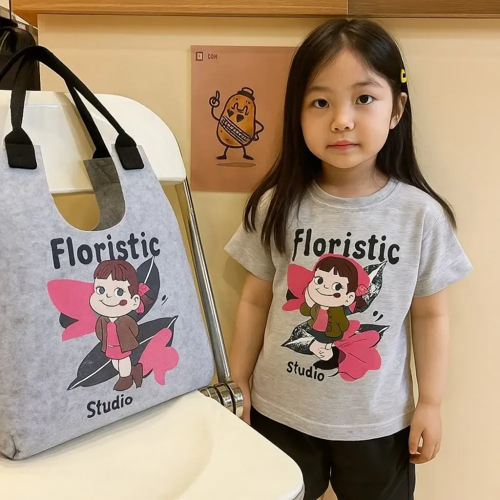 Tops Girls Floristic Printed Cutest Exploded