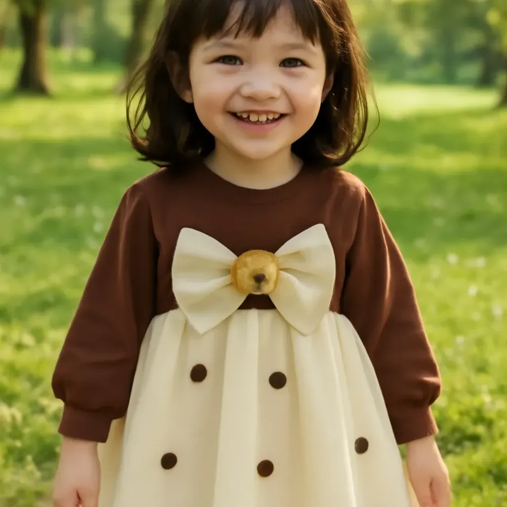 Dress Girl Glam Shine Bear