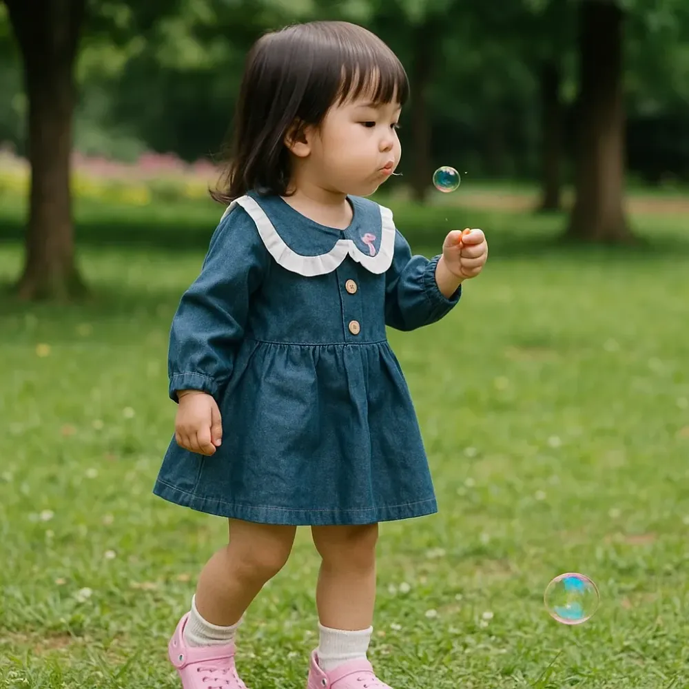 Dress Girl Denim Gratefull