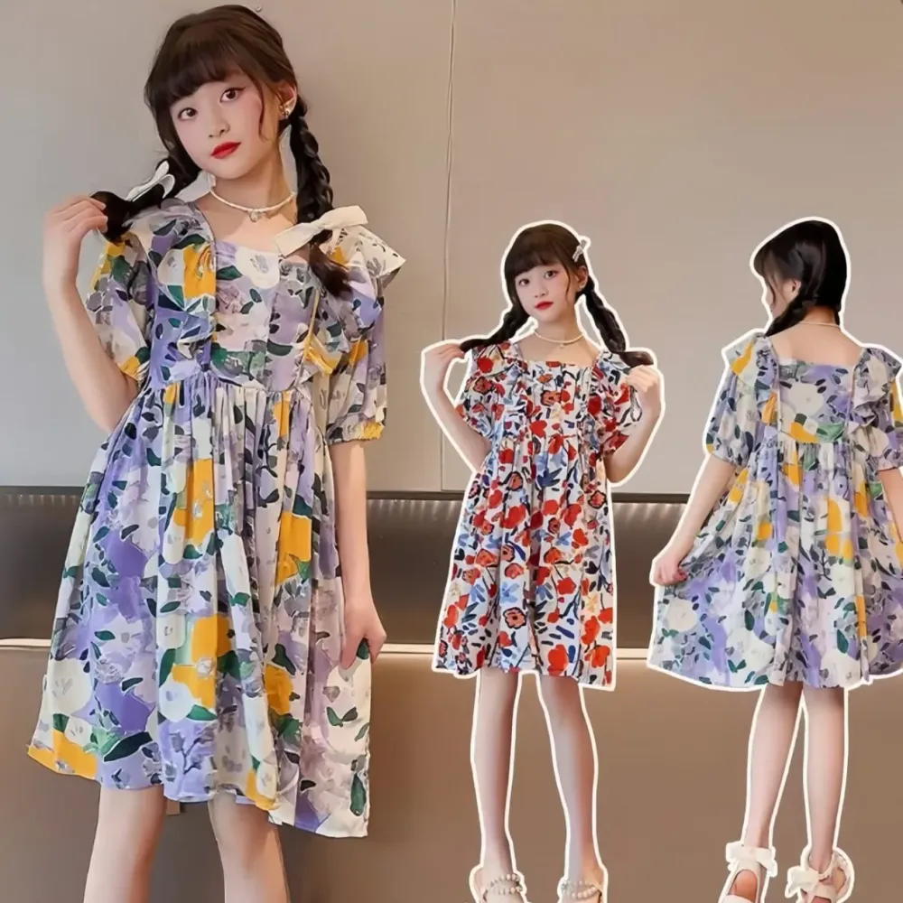 Dress Girls Elise Flow Daisy Lace