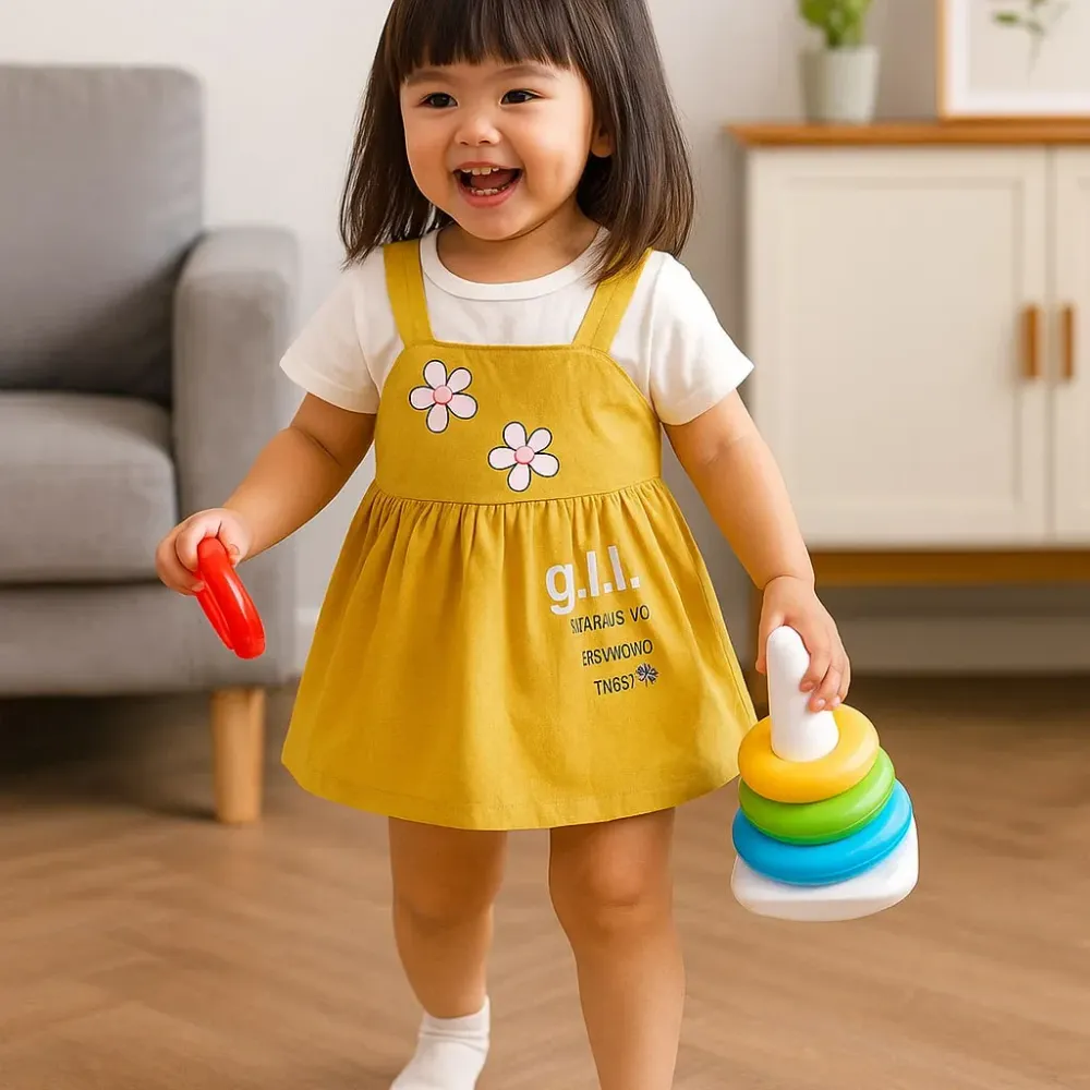 Dress Text And Two Flower