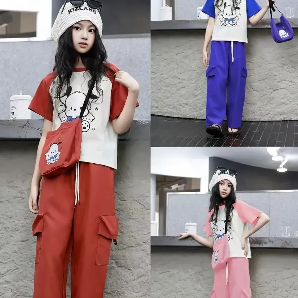 Set Girls Quirky Print Cargo