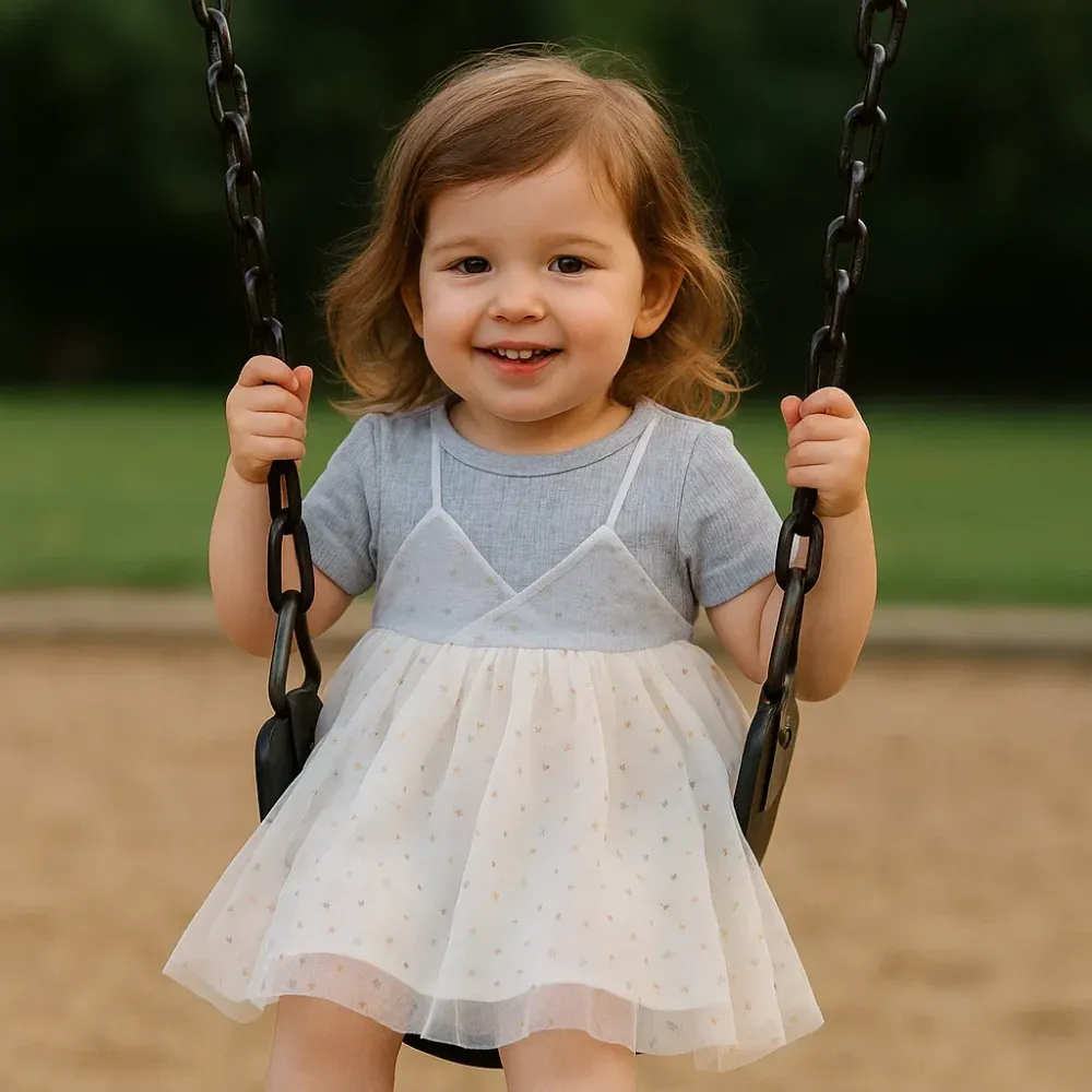 Dress Girl Tutu Mini Print