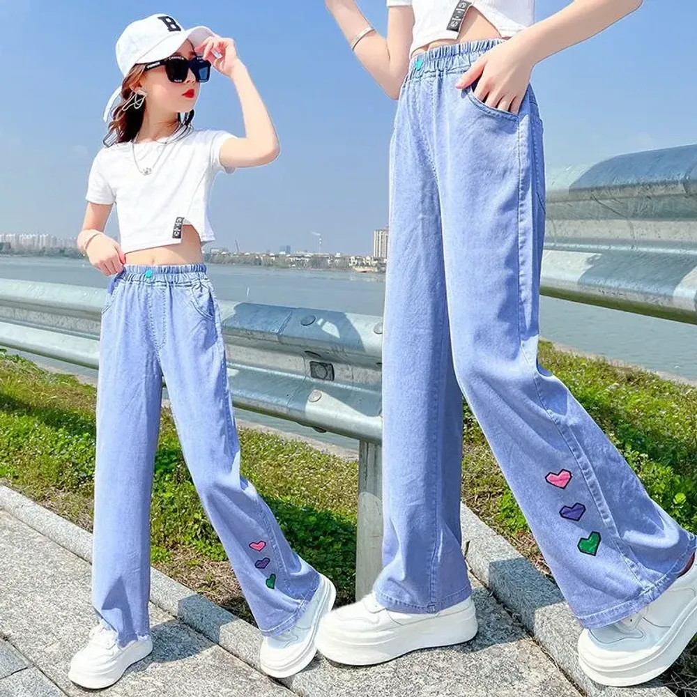 LS Pants Girls Rachil Love Tiny Three