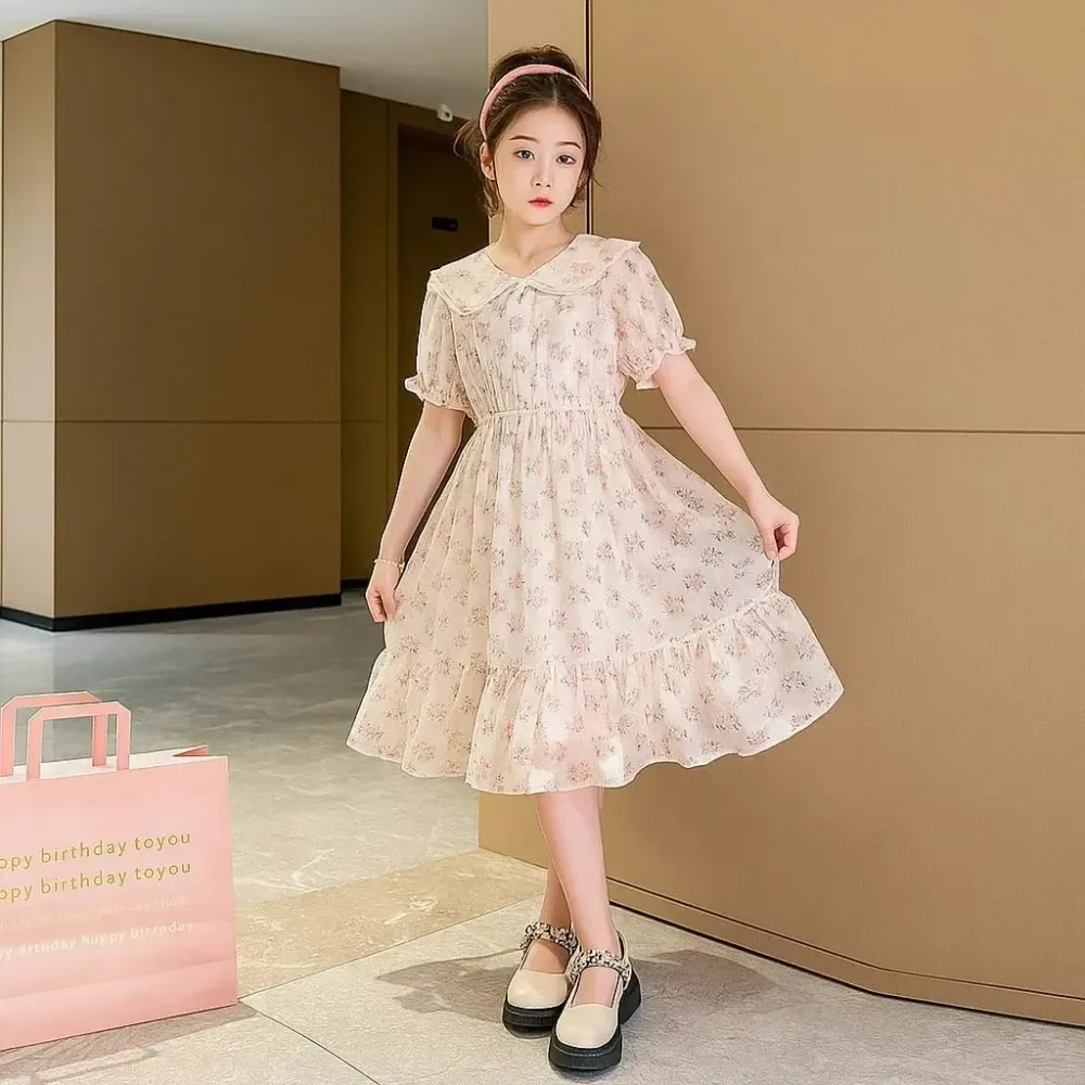 Dress Girl Flow Leisure Look