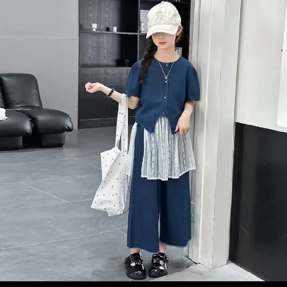 Set Girls Denim Celestial Blue