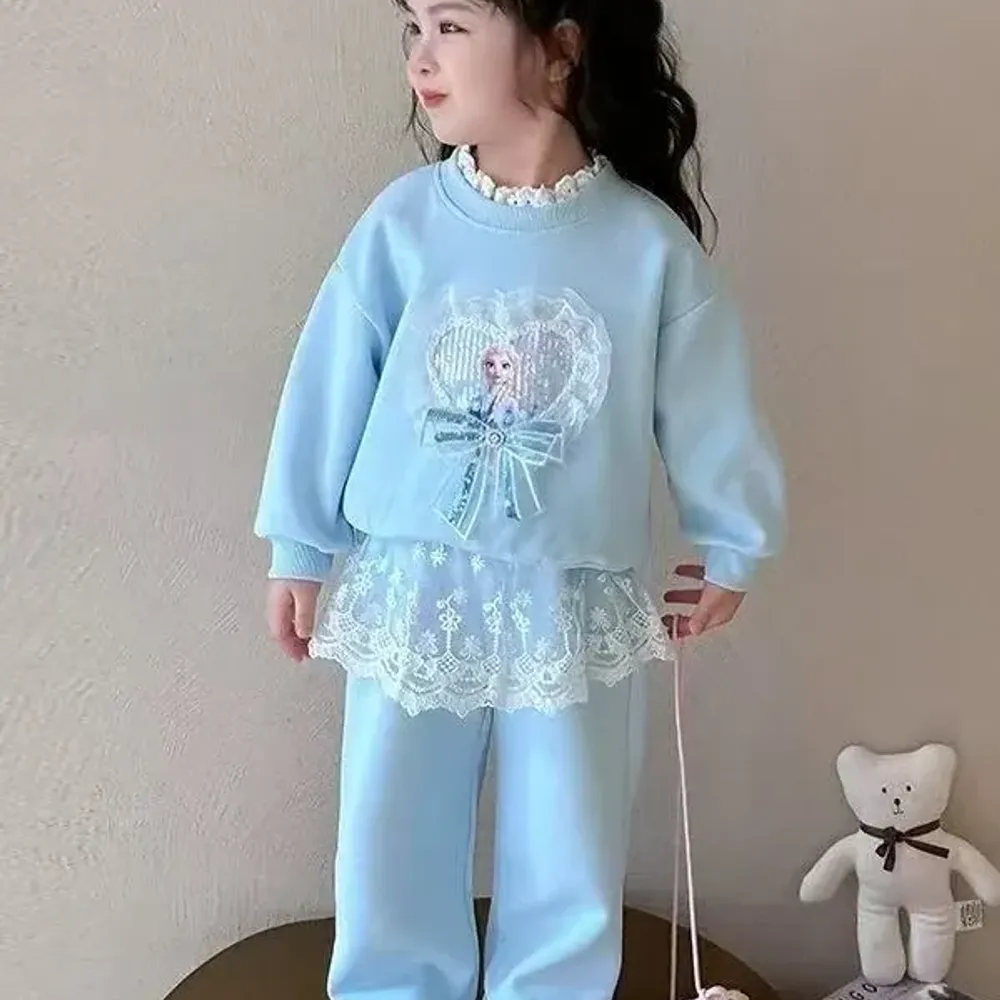 Set Girls Snow Mallow Lace