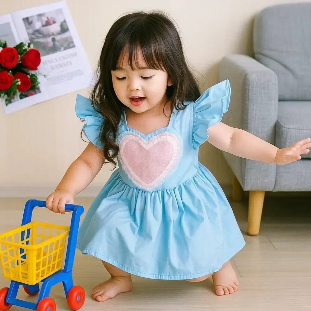 Dress Heart Thread Plain