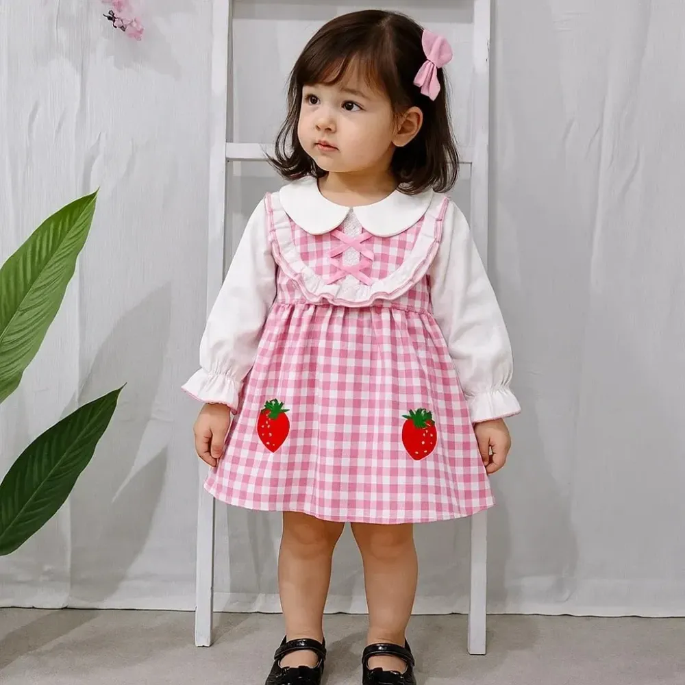 Dress Double Strawberry Tartan