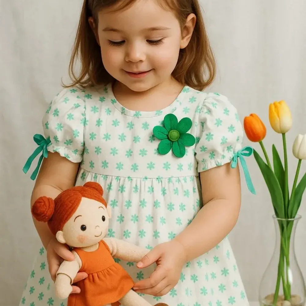 Dress Pompom Bros Flower