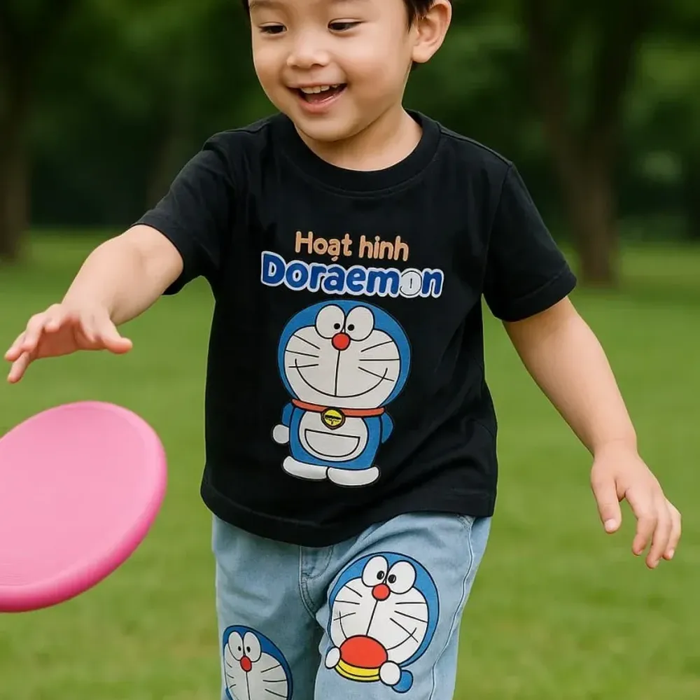 Setelan Doraemon Red Button