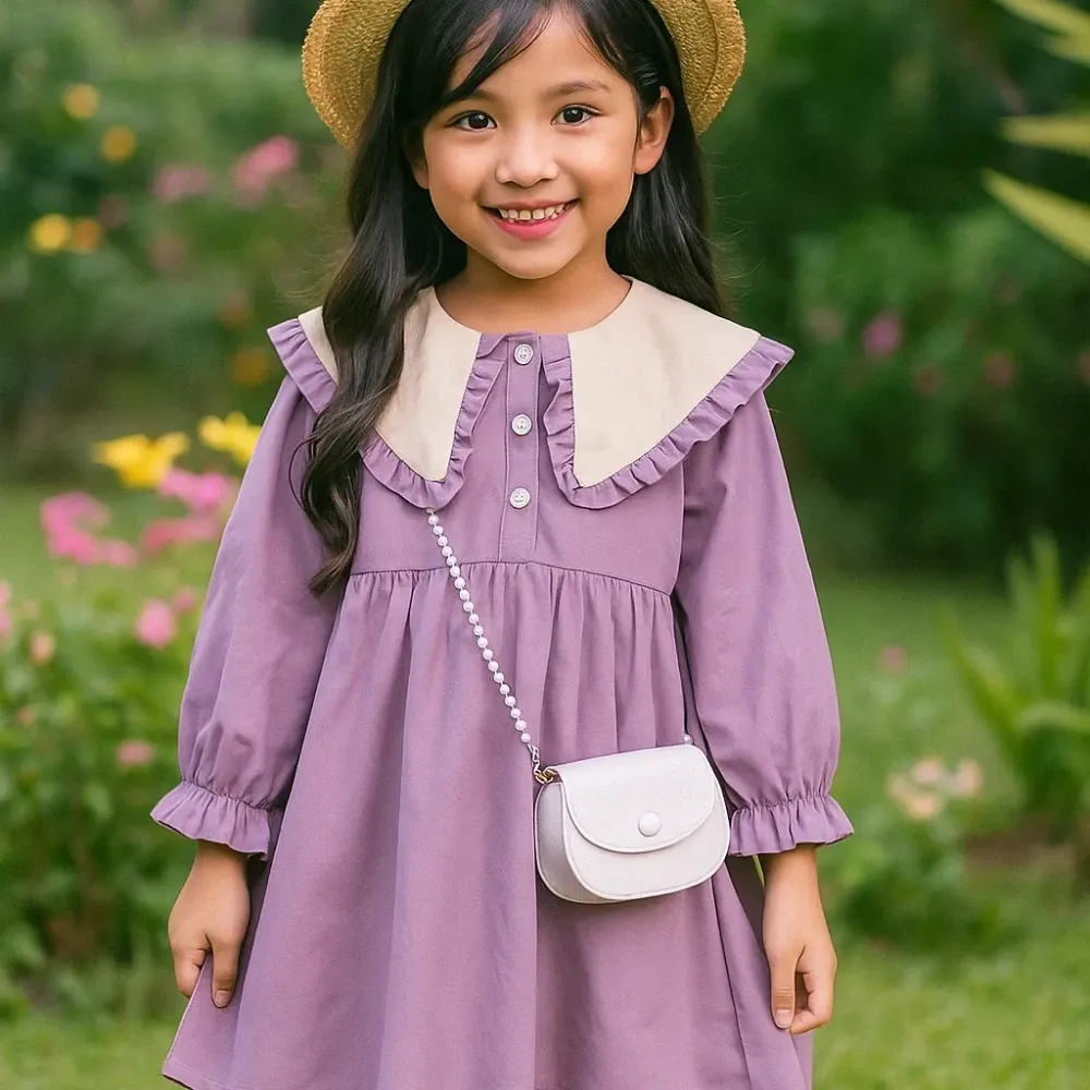 Dress Girls Purple Whimsy Chic