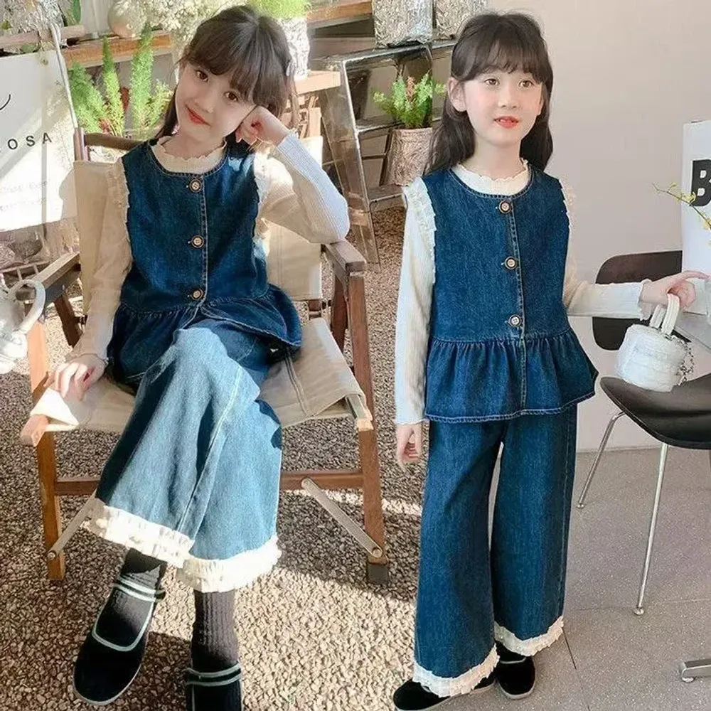 Set Girls Navy Classy Stone