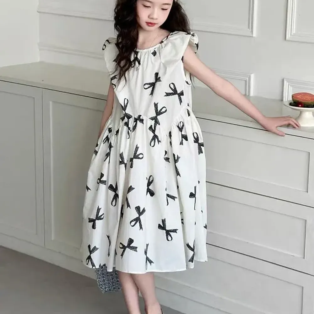 Dress Girls Floral White Rare